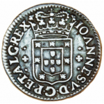 D. João V 3 Vinténs (60 Réis) n/d, coroa de 4 arcos c/ lados retos, prata